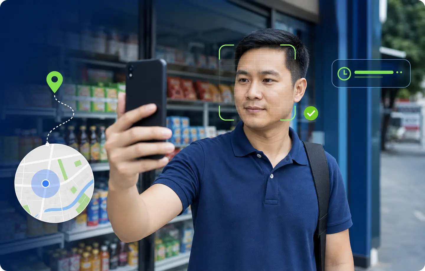 Minh họa bài viết Chấm công khuôn mặt cho nhân viên bán hàng
