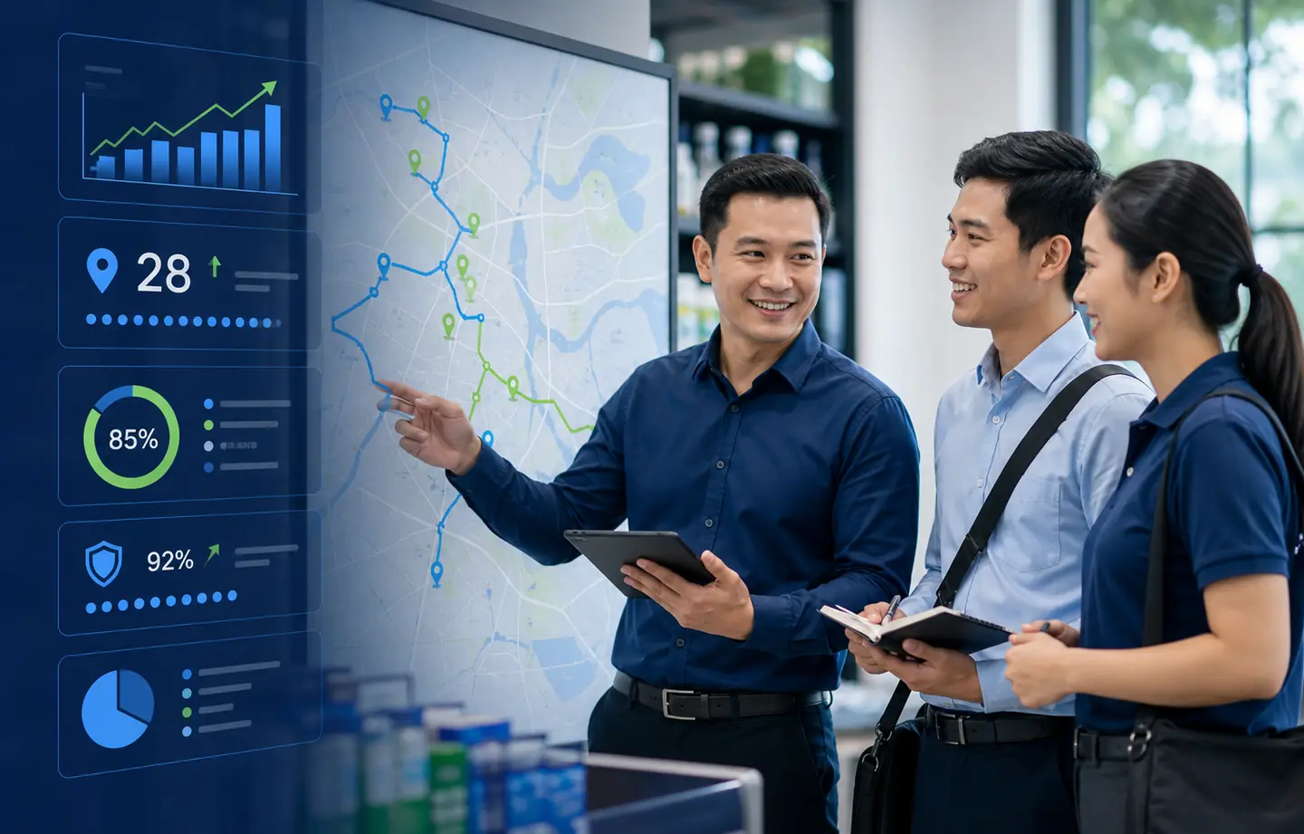 Minh họa bài viết KPI cho nhân viên bán hàng đi tuyến